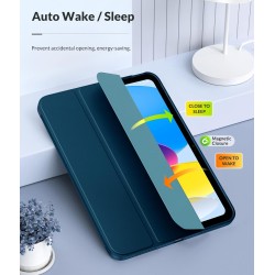 MoKo Coque pour iPad (A16) 11e Génération 11Pouces 2025, iPad 10e Gén 10,9" 2022, Étui avec Coque Arrière en TPU Souple à Rabat 
