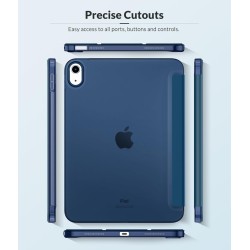MoKo Coque pour iPad (A16) 11e Gén 11" 2025, iPad 10e Gén 10,9" 2022, Étui avec Coque Arrière en TPU Souple à Rabat avec Support