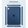 MoKo Coque pour iPad (A16) 11e Gén 11" 2025, iPad 10e Gén 10,9" 2022, Étui avec Coque Arrière en TPU Souple à Rabat avec Support