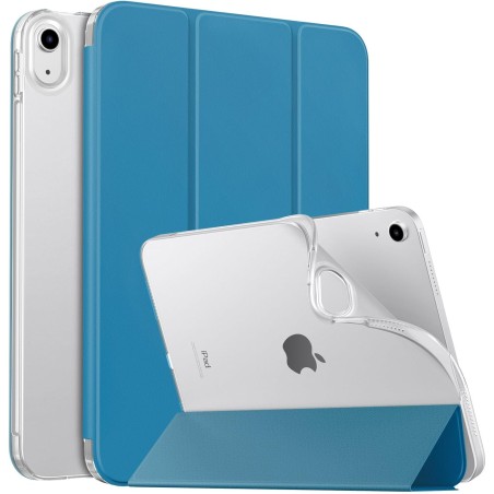 MoKo Coque pour iPad (A16) 11e Gén 11" 2025, iPad 10e Gén 10,9" 2022, Étui avec Coque Arrière en TPU Souple à Rabat avec Support