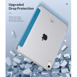 MoKo Coque pour iPad (A16) 11e Gén 11" 2025, iPad 10e Gén 10,9" 2022, Étui avec Coque Arrière en TPU Souple à Rabat avec Support