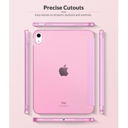 MoKo Coque pour iPad (A16) 11e Gén 11" 2025, iPad 10e Gén 10,9" 2022, Étui avec Coque Arrière en TPU Souple à Rabat avec Support