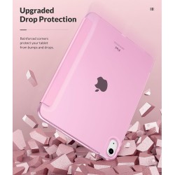 MoKo Coque pour iPad (A16) 11e Gén 11" 2025, iPad 10e Gén 10,9" 2022, Étui avec Coque Arrière en TPU Souple à Rabat avec Support