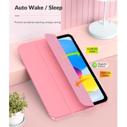 MoKo Coque pour iPad (A16) 11e Gén 11Pouces 2025, iPad 10e Gén 10,9" 2022,Étui avec Coque Arrière en TPU Souple à Rabat avec Sup