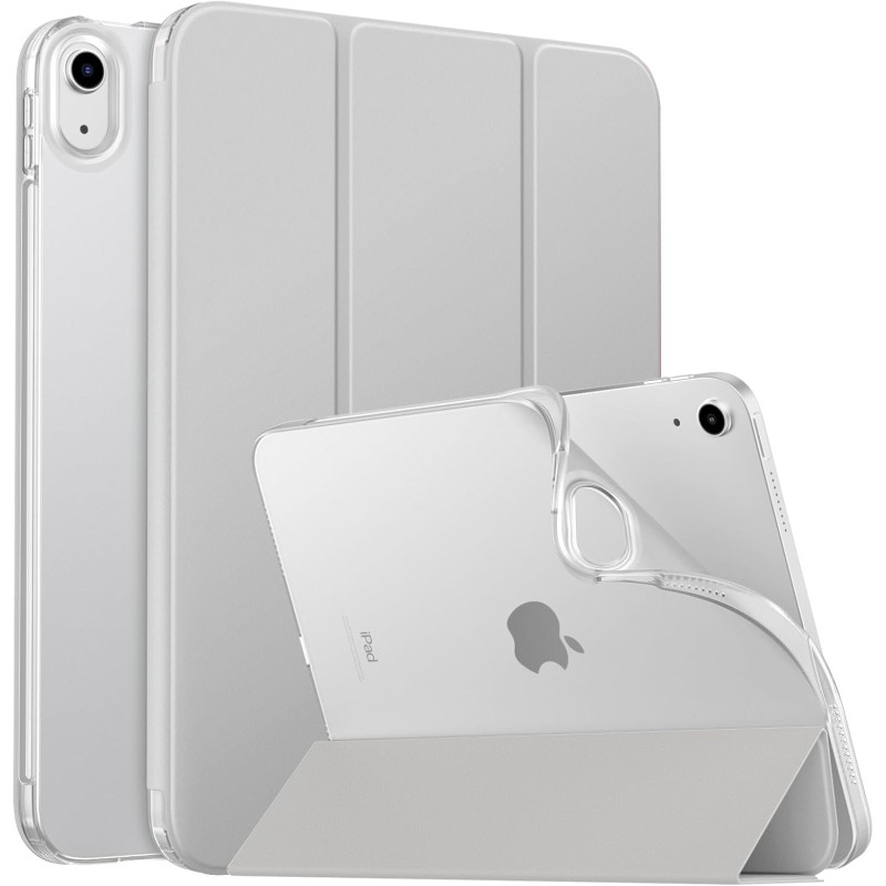 MoKo Coque pour iPad (A16) 11e Génération 11Pouces 2025, iPad 10e Gén 10,9" 2022, Étui avec Coque Arrière en TPU Souple à Rabat 
