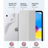 MoKo Coque pour iPad (A16) 11e Génération 11Pouces 2025, iPad 10e Gén 10,9" 2022, Étui avec Coque Arrière en TPU Souple à Rabat 