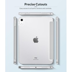 MoKo Coque pour iPad (A16) 11e Génération 11Pouces 2025, iPad 10e Gén 10,9" 2022, Étui avec Coque Arrière en TPU Souple à Rabat 