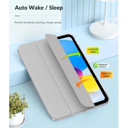 MoKo Coque pour iPad (A16) 11e Génération 11Pouces 2025, iPad 10e Gén 10,9" 2022, Étui avec Coque Arrière en TPU Souple à Rabat 