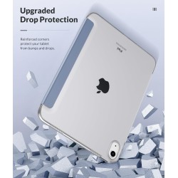 MoKo Coque pour iPad (A16) 11e Gén 11" 2025, iPad 10e Gén 10,9" 2022, Étui avec Coque Arrière en TPU Souple à Rabat avec Support