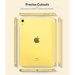 MoKo Coque pour iPad (A16) 11e Génération 11Pouces 2025, iPad 10e Gén 10,9" 2022, Étui avec Coque Arrière en TPU Souple à Rabat 