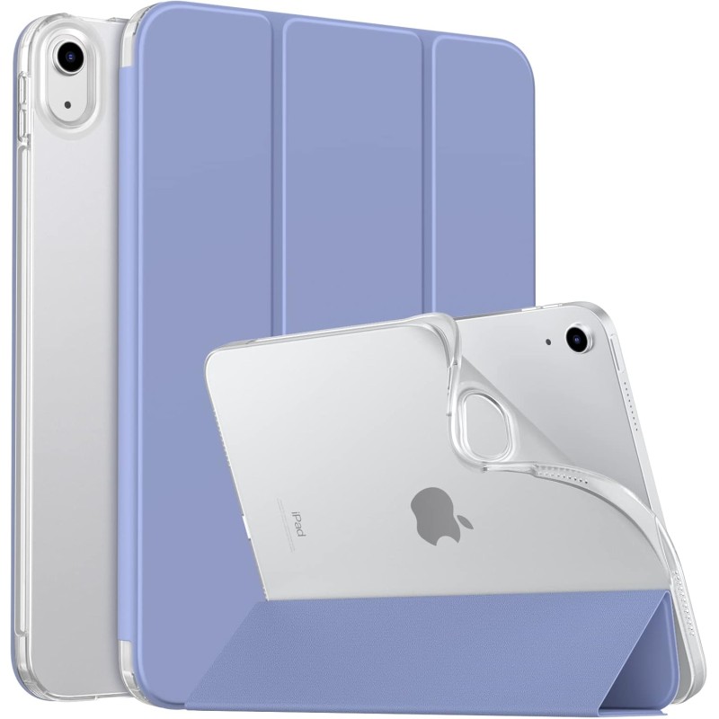 MoKo Coque pour iPad (A16) 11e Génération 11Pouces 2025, iPad 10e Gén 10,9" 2022, Étui avec Coque Arrière TPU Souple à Rabat, Su