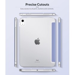 MoKo Coque pour iPad (A16) 11e Génération 11Pouces 2025, iPad 10e Gén 10,9" 2022, Étui avec Coque Arrière TPU Souple à Rabat, Su