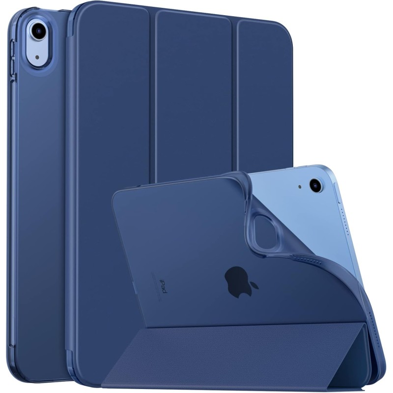 MoKo Coque pour iPad (A16) 11e Génération 11Pouces 2025, iPad 10e Gén 10,9" 2022, Étui avec Coque Arrière en TPU Souple à Rabat 