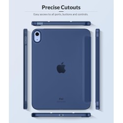 MoKo Coque pour iPad (A16) 11e Génération 11Pouces 2025, iPad 10e Gén 10,9" 2022, Étui avec Coque Arrière en TPU Souple à Rabat 