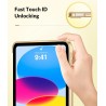 MoKo Coque pour iPad (A16) 11e Gén 11" 2025, iPad 10e Gén 10,9" 2022, Étui avec Coque Arrière en TPU Souple à Rabat avec Support