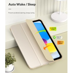 MoKo Coque pour iPad (A16) 11e Gén 11" 2025, iPad 10e Gén 10,9" 2022, Étui avec Coque Arrière en TPU Souple à Rabat avec Support