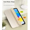 MoKo Coque pour iPad (A16) 11e Gén 11" 2025, iPad 10e Gén 10,9" 2022, Étui avec Coque Arrière en TPU Souple à Rabat avec Support