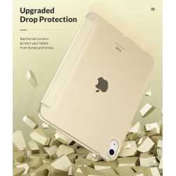 MoKo Coque pour iPad (A16) 11e Gén 11" 2025, iPad 10e Gén 10,9" 2022, Étui avec Coque Arrière en TPU Souple à Rabat avec Support