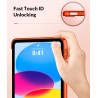 Moko coque pour ipad (a16) 11e génération 11pouces 2025, ipad 10e gén 10,9" 2022,étui avec coque arrière en tpu souple à rabat a