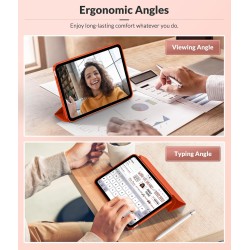 Moko coque pour ipad (a16) 11e génération 11pouces 2025, ipad 10e gén 10,9" 2022,étui avec coque arrière en tpu souple à rabat a