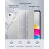 MoKo Coque pour iPad (A16) 11e Génération 11 Pouces 2025/iPad 10e Gén 10,9" 2022, Étui Scintillant, Housse avec Coque Arrière en