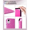 MoKo Coque pour iPad (A16) 11e Génération 11 Pouces 2025/iPad 10e Gén 10,9" 2022, Étui Scintillant, Housse avec Coque Arrière en