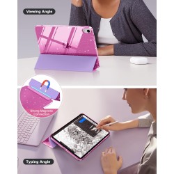 MoKo Coque pour iPad (A16) 11e Génération 11 Pouces 2025/iPad 10e Gén 10,9" 2022, Étui Scintillant, Housse avec Coque Arrière en