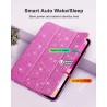 MoKo Coque pour iPad (A16) 11e Génération 11 Pouces 2025/iPad 10e Gén 10,9" 2022, Étui Scintillant, Housse avec Coque Arrière en