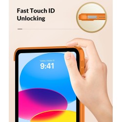 MoKo Coque pour iPad (A16) 11e Génération 11Pouces 2025, iPad 10e Gén 10,9" 2022, Étui avec Coque Arrière TPU Souple à Rabat, Su