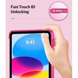 MoKo Coque pour iPad (A16) 11e Génération 11Pouces 2025, iPad 10e Gén 10,9" 2022, Étui avec Coque Arrière TPU Souple à Rabat, Su