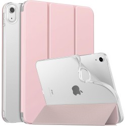 MoKo Coque pour iPad (A16) 11e Gén 11" 2025, iPad 10e Gén 10,9" 2022, Étui avec Coque Arrière en TPU Souple à Rabat avec Support