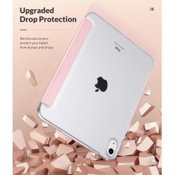 MoKo Coque pour iPad (A16) 11e Gén 11" 2025, iPad 10e Gén 10,9" 2022, Étui avec Coque Arrière en TPU Souple à Rabat avec Support