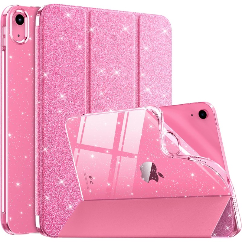 MoKo Coque pour iPad (A16) 11e Génération 11 Pouces 2025/iPad 10e Gén 10,9" 2022, Étui Scintillant, Housse avec Coque Arrière en
