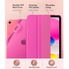 MoKo Coque pour iPad (A16) 11e Génération 11Pouces 2025, iPad 10e Gén 10,9" 2022,Étui avec Coque Arrière en TPU Souple à Rabat a