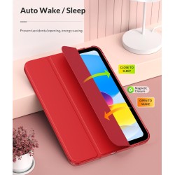MoKo Coque pour iPad (A16) 11e Génération 11Pouces 2025, iPad 10e Gén 10,9" 2022,Étui avec Coque Arrière en TPU Souple à Rabat a