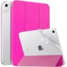 MoKo Coque pour iPad (A16) 11e Gén 11" 2025, iPad 10e Gén 10,9" 2022, Étui avec Coque Arrière en TPU Souple à Rabat avec Support