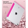 MoKo Coque pour iPad (A16) 11e Gén 11" 2025, iPad 10e Gén 10,9" 2022, Étui avec Coque Arrière en TPU Souple à Rabat avec Support