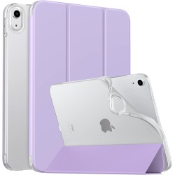 MoKo Coque pour iPad (A16) 11e Gén 11" 2025, iPad 10e Gén 10,9" 2022, Étui avec Coque Arrière en TPU Souple à Rabat avec Support