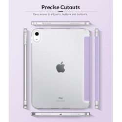 MoKo Coque pour iPad (A16) 11e Gén 11" 2025, iPad 10e Gén 10,9" 2022, Étui avec Coque Arrière en TPU Souple à Rabat avec Support