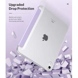 MoKo Coque pour iPad (A16) 11e Gén 11" 2025, iPad 10e Gén 10,9" 2022, Étui avec Coque Arrière en TPU Souple à Rabat avec Support