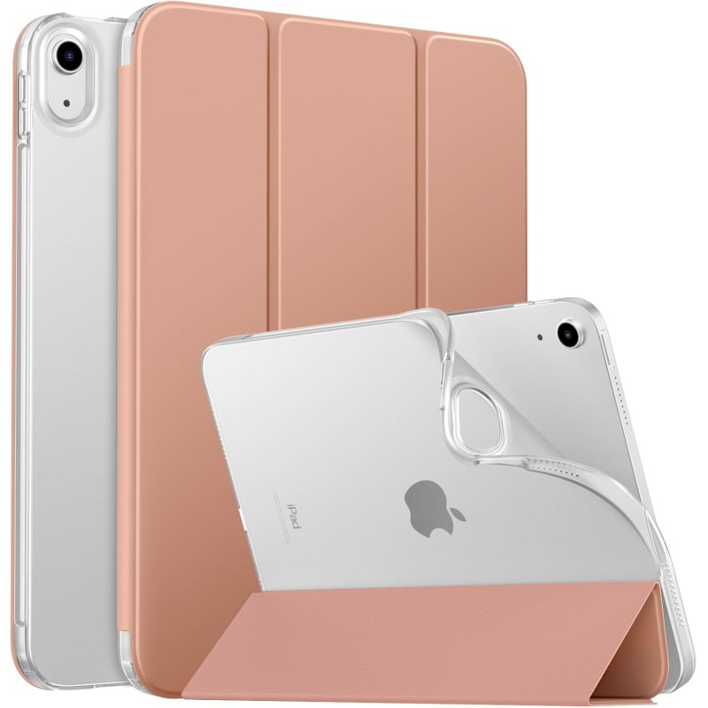 MoKo Coque pour iPad (A16) 11e Génération 11Pouces 2025, iPad 10e Gén 10,9" 2022, Étui avec Coque Arrière TPU Souple à Rabat, Su