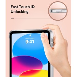 MoKo Coque pour iPad (A16) 11e Génération 11Pouces 2025, iPad 10e Gén 10,9" 2022, Étui avec Coque Arrière TPU Souple à Rabat, Su