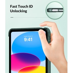 MoKo Coque pour iPad (A16) 11e Génération 11Pouces 2025, iPad 10e Gén 10,9" 2022, Étui avec Coque Arrière TPU Souple à Rabat, Su