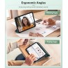 MoKo Coque pour iPad (A16) 11e Génération 11Pouces 2025, iPad 10e Gén 10,9" 2022, Étui avec Coque Arrière TPU Souple à Rabat, Su