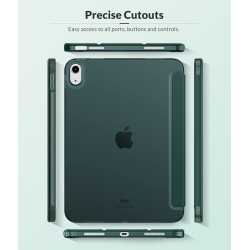 MoKo Coque pour iPad (A16) 11e Génération 11Pouces 2025, iPad 10e Gén 10,9" 2022, Étui avec Coque Arrière TPU Souple à Rabat, Su