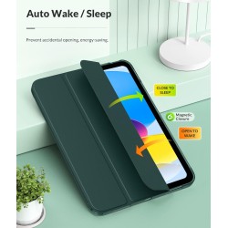 MoKo Coque pour iPad (A16) 11e Génération 11Pouces 2025, iPad 10e Gén 10,9" 2022, Étui avec Coque Arrière TPU Souple à Rabat, Su