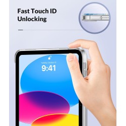 MoKo Coque pour iPad (A16) 11e Gén 11" 2025, iPad 10e Gén 10,9" 2022, Étui avec Coque Arrière en TPU Souple à Rabat avec Support