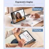 MoKo Coque pour iPad (A16) 11e Gén 11" 2025, iPad 10e Gén 10,9" 2022, Étui avec Coque Arrière en TPU Souple à Rabat avec Support
