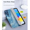 MoKo Coque pour iPad (A16) 11e Gén 11" 2025, iPad 10e Gén 10,9" 2022, Étui avec Coque Arrière en TPU Souple à Rabat avec Support