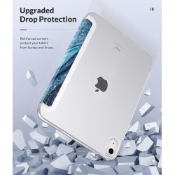 MoKo Coque pour iPad (A16) 11e Gén 11" 2025, iPad 10e Gén 10,9" 2022, Étui avec Coque Arrière en TPU Souple à Rabat avec Support
